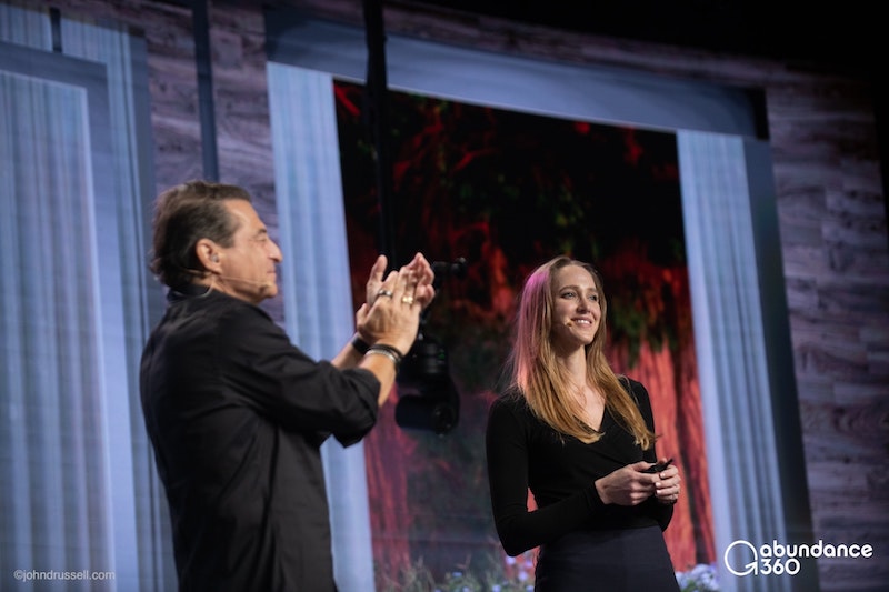 peter diamandis with morgan levine